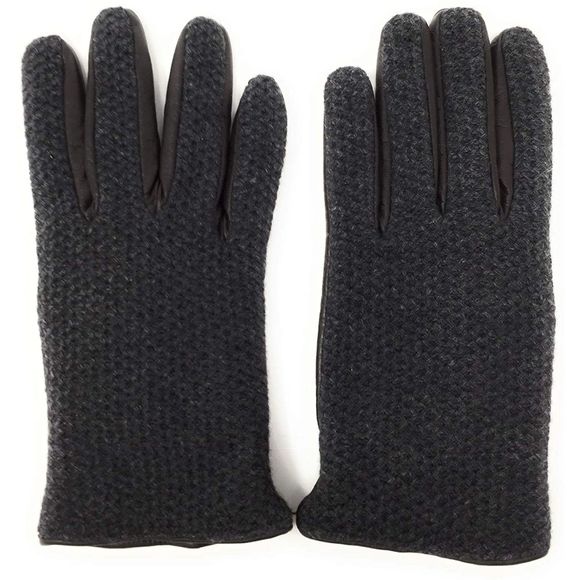 Bloomingdale's Other - Bloomingdales Leather Wool Gloves Touchscreen NWT